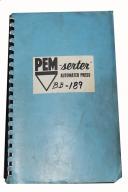Pemserter-Pemserter Series 4J Press Operation Maintenance Manual-Series 4J-02